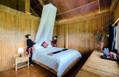 Bungalow double of Hoang Su Phi Lodge